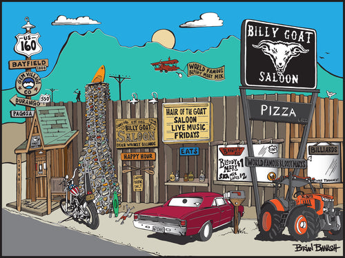 BILLY GOAT SALOON ~ GEM VILLAGE ~ BAYFIELD COLORADO ~ 16x20