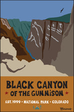 Load image into Gallery viewer, BLACK CANYON OF THE GUNNISON NATIONAL PARK ~ GUNNISON RIVER ~ COLORADO ~ 12x18