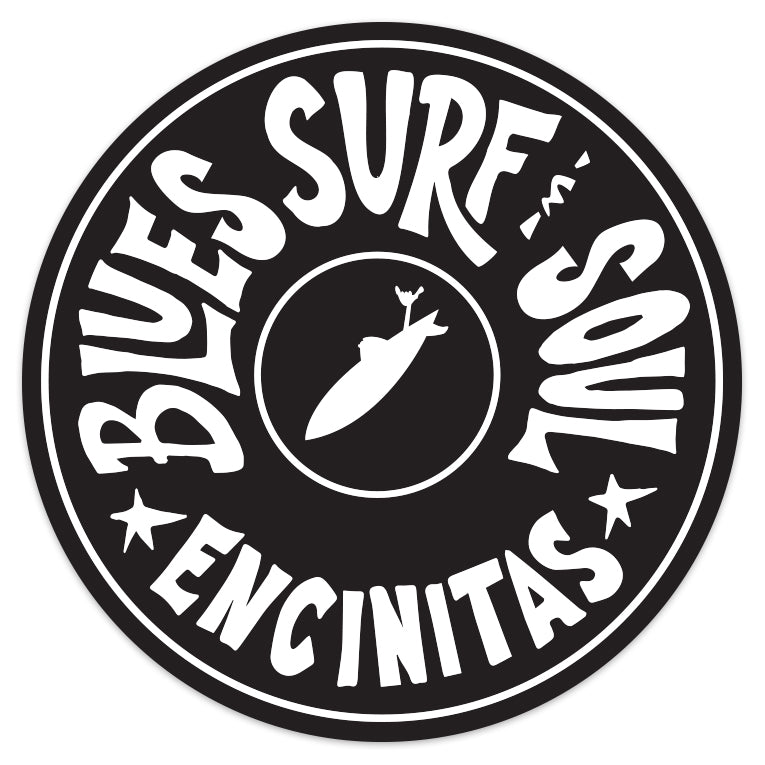 BLUES SURF SOUL ~ ENCINITAS ~ STICKER ~ 4