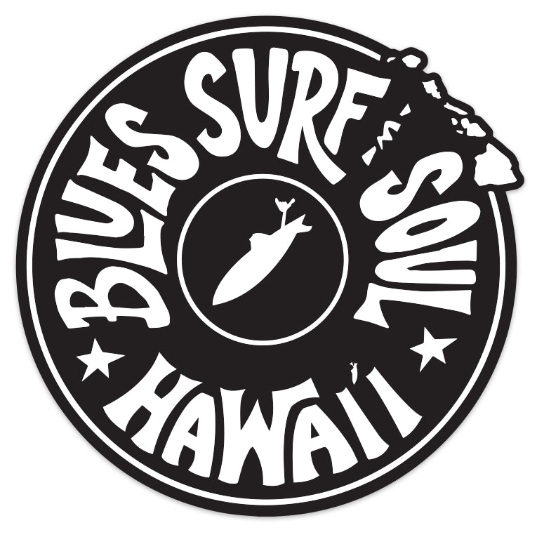 BLUES SURF SOUL ~ HAWAI'I ~ STICKER ~ 4