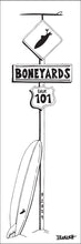 Load image into Gallery viewer, BONEYARDS ~ SURF XING ~ LONGBOARD ~ CALIF. 101 ~ 1:3