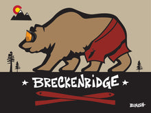 Load image into Gallery viewer, BRECKENRIDGE ~ SUMMIT COUNTY ~ COLORADO ~ SKI BEAR ~ 3:4