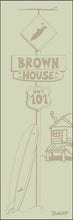 Load image into Gallery viewer, CARDIFF BY THE SEA ~ BROWN HOUSE ~ LONGBOARD ~ SURF XING ~ DRIFTWOOD ~ 1:3