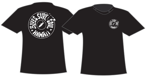 BLUES SURF SOUL ~ HAWAI'I ~ LOGO ~ GRAPHIC T-SHIRT