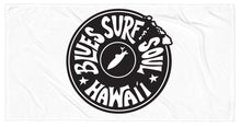 Load image into Gallery viewer, BLUES SURF SOUL ~ HAWAI&#39;I ~ BEACH TOWEL ~ 30x60