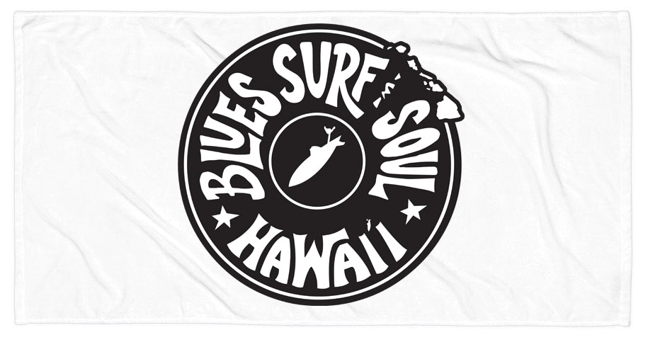 BLUES SURF SOUL ~ HAWAI'I ~ BEACH TOWEL ~ 30x60