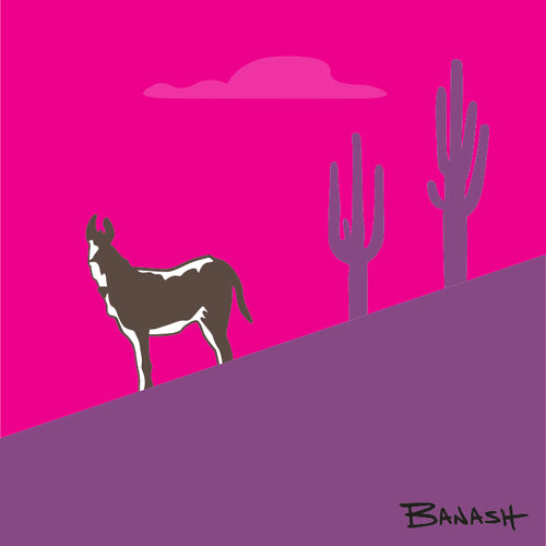 BURRO ~ SWITCHBACK ~ TOP~ ARIZONA ~ PINK VIOLET ~ 1:1