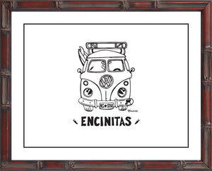 ENCINITAS ~ SURF BUS GRILL ~ CATCH A LINE ~ 3:4