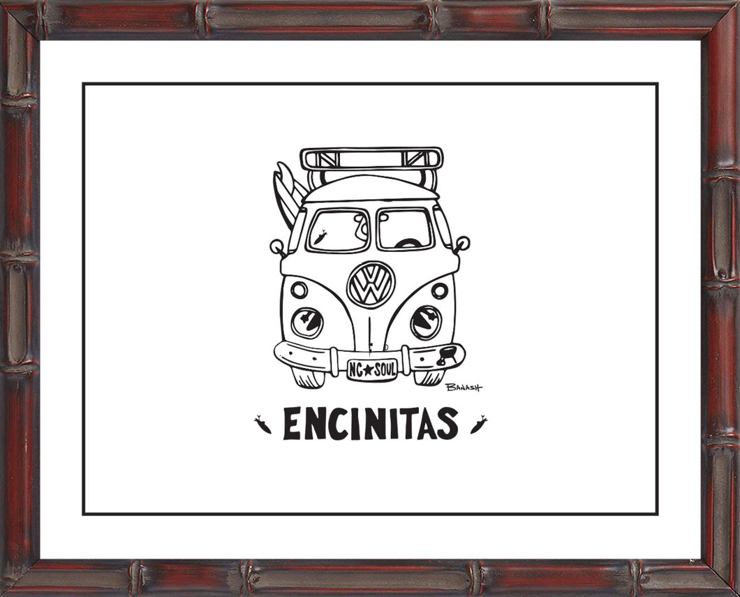 ENCINITAS ~ SURF BUS GRILL ~ CATCH A LINE ~ 3:4
