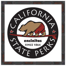 Load image into Gallery viewer, ENCINITAS ~ CALIFORNIA STATE PERKS ~ SURF BEAR