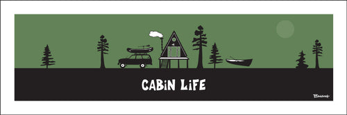 CABIN LIFE ~ RAFT LAND CRUISER ~ FOREST ~ 8x24