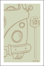 Load image into Gallery viewer, CALIF. ~ ROAD BUS GRILL ~ HWY 101 SIGN POST ~ DRIFTWOOD ~ 2:3