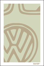 Load image into Gallery viewer, CALIF. ~ ROAD BUS GRILL EMBLEM ~ HWY 1 ~ DRIFTWOOD ~ 2:3