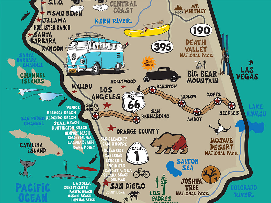 CALIFORNIA ~ ROUTE 66 ~ 3:4