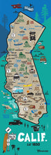 Load image into Gallery viewer, CALIFORNIA ~ DESTINATIONS MAP ~ 8x24