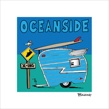 Load image into Gallery viewer, OCEANSIDE ~ TEAR DROP CAMPER ~ LONGBOARD
