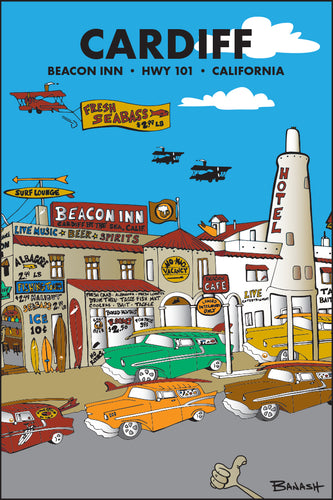 CARDIFF BY THE SEA ~ BEACON INN ~ HWY 101 ~ CALIFORNIA ~ 2:3