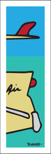 Load image into Gallery viewer, CARDIFF BY THE SEA ~ SURF BEL AIR ~ TAIL FIN ~ SURFBOARD ~ 1:3