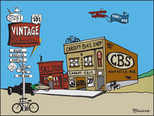 Load image into Gallery viewer, CARDIFF BY THE SEA ~ CARDIFF BIKE SHOP ~ 3:4