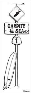 CARDIFF BY THE SEA ~ LONGBOARD ~ SURF XING ~ 8x24