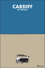 Load image into Gallery viewer, CARDIFF BY THE SEA ~ CALIF. ~ SURF BUS ~ SAND ~ INDIGO SKY ~ 2:3