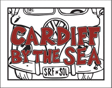 Load image into Gallery viewer, CARDIFF BY THE SEA ~ SURF BUS GRILL BUMPER ~ CATCH A LINE ~ 3:4