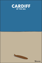 Load image into Gallery viewer, CARDIFF BY THE SEA ~ CALIF. ~ LONGBOARD ~ SAND ~ INDIGO SKY ~ 2:3