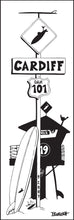 Load image into Gallery viewer, CARDIFF BY THE SEA ~ SURF XING ~ LONGBOARD ~ HWY 101 ~ TOWER 19 ~ 1:3