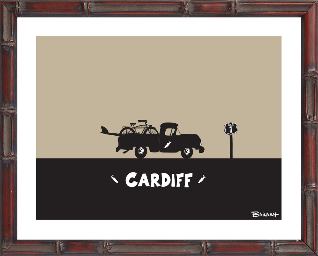 CARDIFF BY THE SEA ~ SURF PICKUP ~ AUTOCYCLE ~ HWY 1 ~ 3:4
