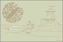 Load image into Gallery viewer, STOKED ~ CARDIFF BY THE SEA ~ BOARD LOGO ~ POINT TOWER ~ DRIFTWOOD ~ 2:3