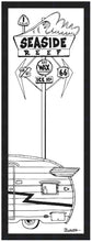 Load image into Gallery viewer, SEASIDE REEF ~ SIGN POST ~ SURF TEAR DROP CAMPER ~ 1:3