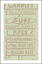 Load image into Gallery viewer, CARDIFF BY THE SEA ~ SURF BREAKS ~ DRIFTWOOD ~ 2:3