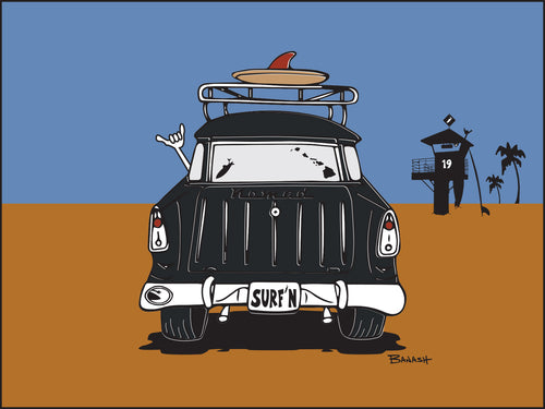 CARDIFF BY THE SEA ~ SURF NOMAD TAIL ~ TOWER 19 ~ SAND LINES ~ 3:4