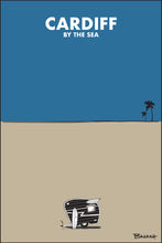 Load image into Gallery viewer, CARDIFF BY THE SEA ~ CALIF. ~ SURF TEAR DROP ~ SAND ~ INDIGO SKY ~ 2:3