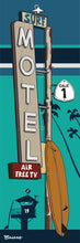 Load image into Gallery viewer, CARDIFF ~ SURF MOTEL ~ SIGN POST ~ 8x24