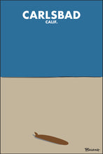 Load image into Gallery viewer, CARLSBAD ~ CALIF. ~ LONGBOARD ~ SAND ~ INDIGO SKY ~ 2:3