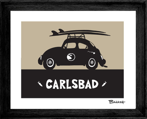 CARLSBAD ~ SURF BUG ~ BLACK N TAN ~ 3:4