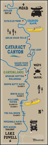 CATARACT CANYON ~ CANYONLANDS UTAH ~ 8x24