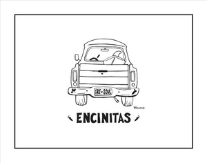 ENCINITAS ~ SURF PICKUP TAIL ~ CATCH A LINE ~ 3:4