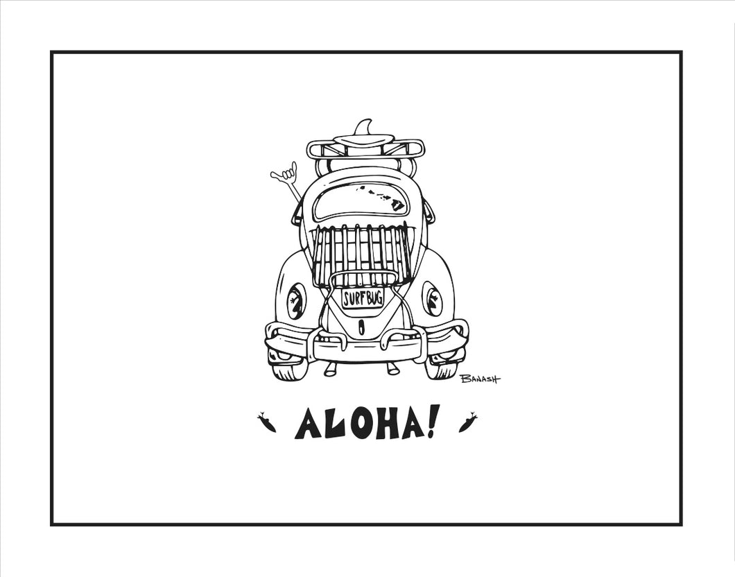 ALOHA ~ SURF BUG TAIL ~ CATCH A LINE ~ 3:4