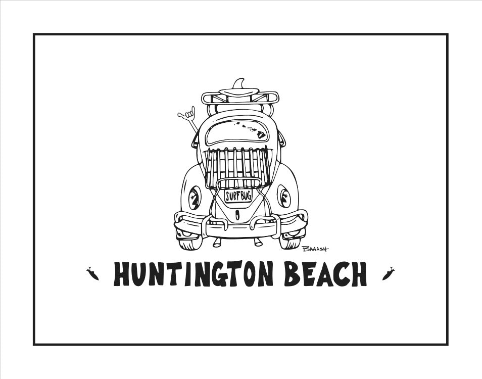 HUNTINGTON BEACH ~ SURF BUG TAIL ~ CATCH A LINE ~ 3:4