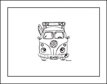 Load image into Gallery viewer, CARDIFF BY THE SEA ~ SURF BUS GRILL ~ CATCH A LINE ~ 3:4