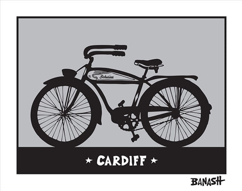 CARDIFF BY THE SEA ~ AUTOCYCLE ~ GRAYSCALE ~ 3:4