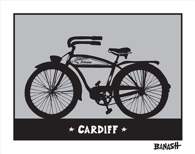 CARDIFF BY THE SEA ~ AUTOCYCLE ~ GRAYSCALE ~ 3:4