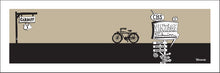 Load image into Gallery viewer, CARDIFF BY THE SEA ~ SIGN POST ~ AUTOCYCLE ~ CARDIFF BIKE SHOP ~ 1:3