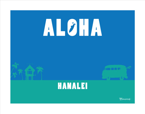 HANALEI ~ ALOHA ~ SURF HUT ~ SURF BUS ~ SEAFOAM ~ 3:4