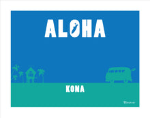 Load image into Gallery viewer, KONA ~ BIG ISLAND ~ HAWAI'I ~ ALOHA ~ SURF HUT ~ SURF BUS ~ 3:4