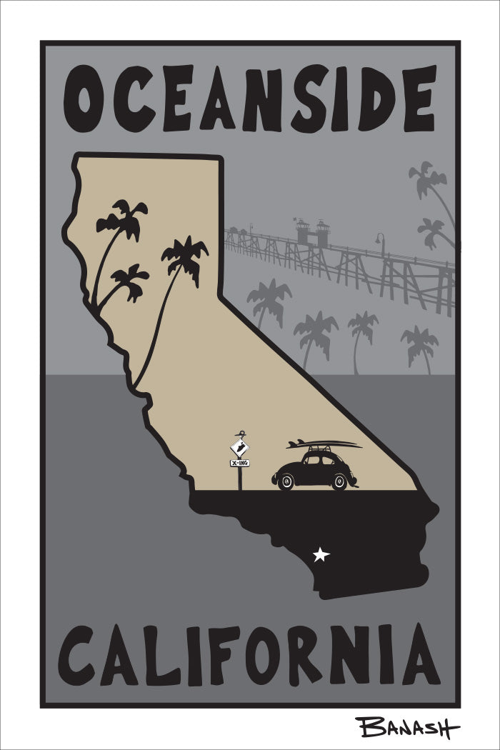 OCEANSIDE ~ CALIFORNIA STATE ~ SURF BUG ~ 3:4