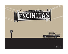Load image into Gallery viewer, ENCINITAS ~ TOWN SIGN ~ SURF BEL AIR ~ 3:4