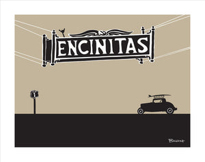 ENCINITAS ~ TOWN SIGN ~ SURF FORD 3 DOOR ~ 3:4